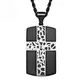 New e-commerce supply men's cross titanium just hollow pendant manufacturers direct network red stainless steel necklace
